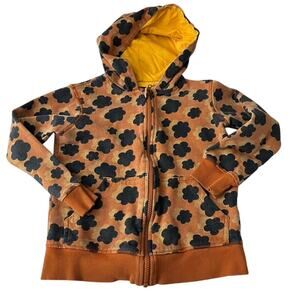 Pact Organic Cotton Zip Up Hooded Sweatshirt Girls Size 6/7